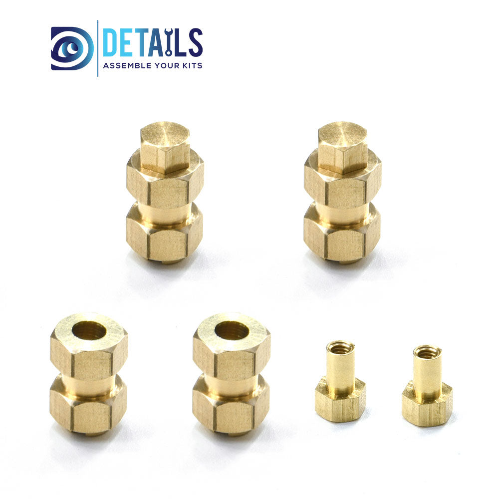 Brass 7.0mm Hex, Length 10mm 4pcs/set for TRX-4M 1/18 Car