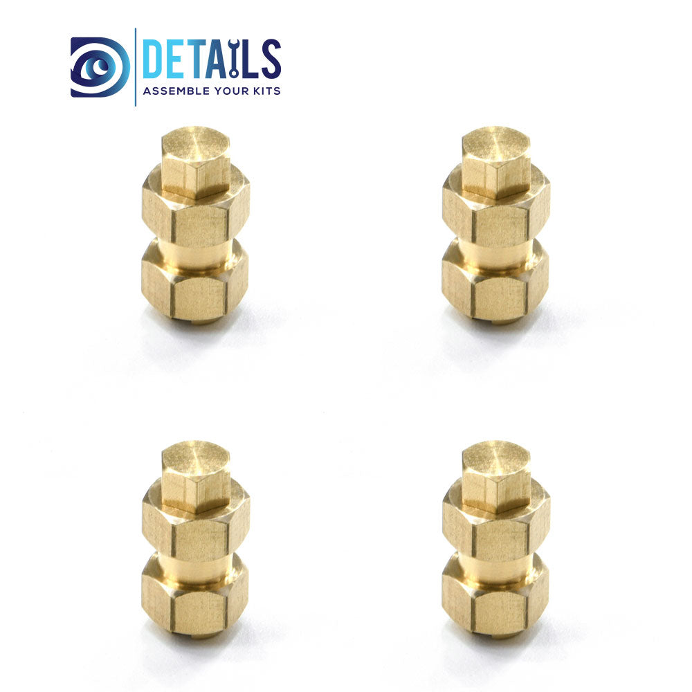 Brass 7.0mm Hex, Length 10mm 4pcs/set for TRX-4M 1/18 Car