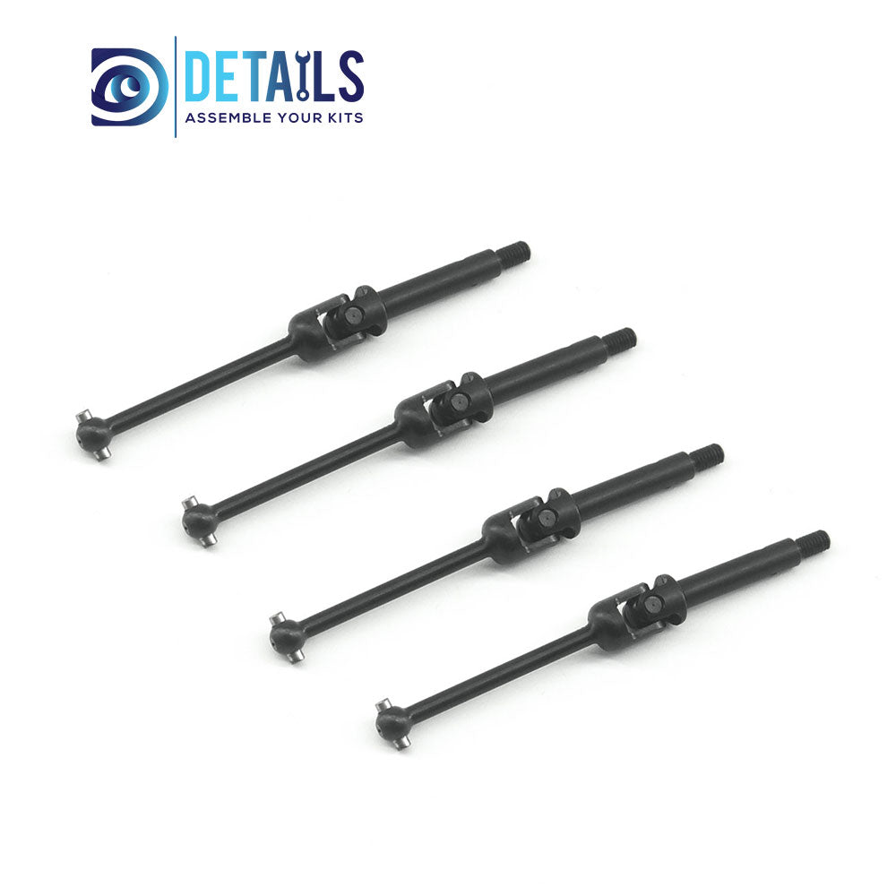 Steel Front And Rear Universal Driveshaft / CVD For Losi LMT MINI 1/18 4WD Solid Axle Monster 4pcs