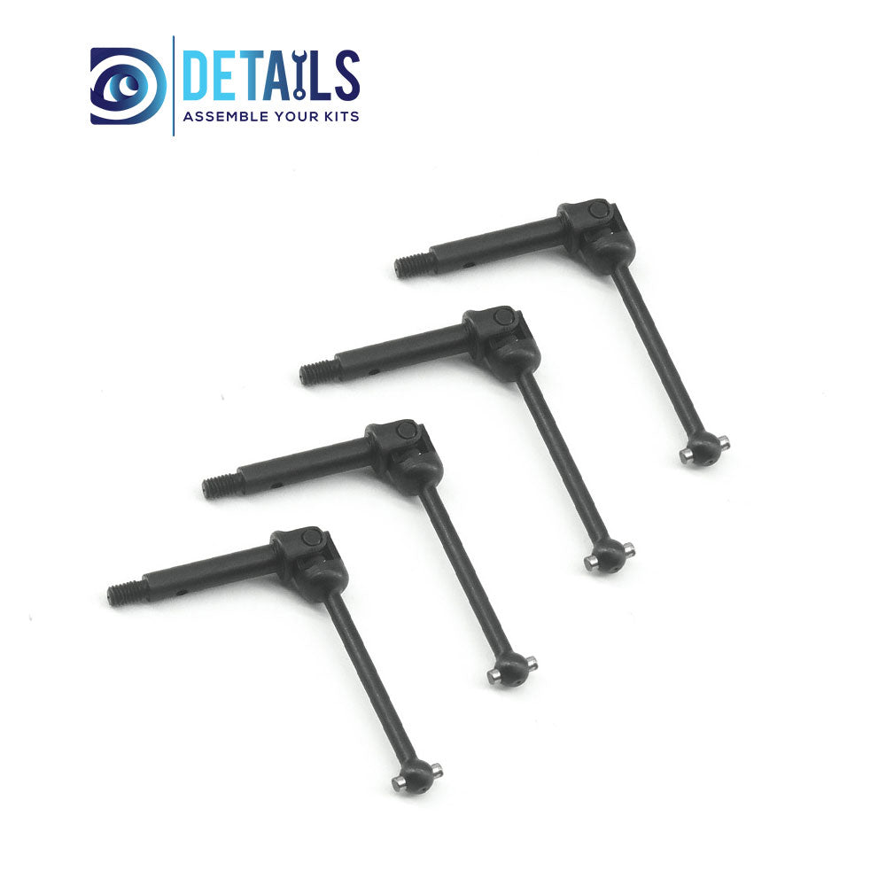 Steel Front And Rear Universal Driveshaft / CVD For Losi LMT MINI 1/18 4WD Solid Axle Monster 4pcs