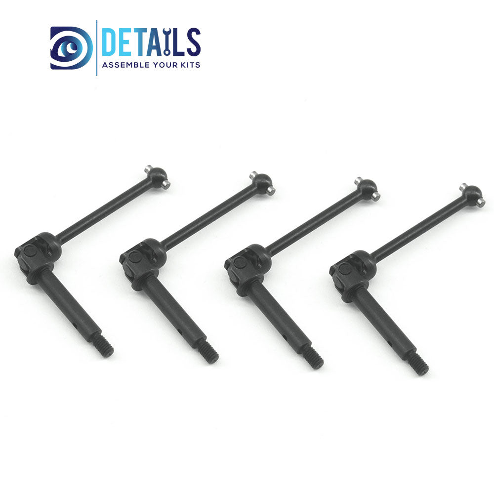 Steel Front And Rear Universal Driveshaft / CVD For Losi LMT MINI 1/18 4WD Solid Axle Monster 4pcs
