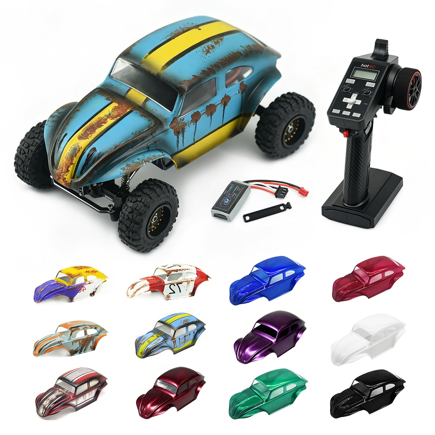 Hobby Details Hand Paint Body for SCX30 Jeep/Bronco Cars