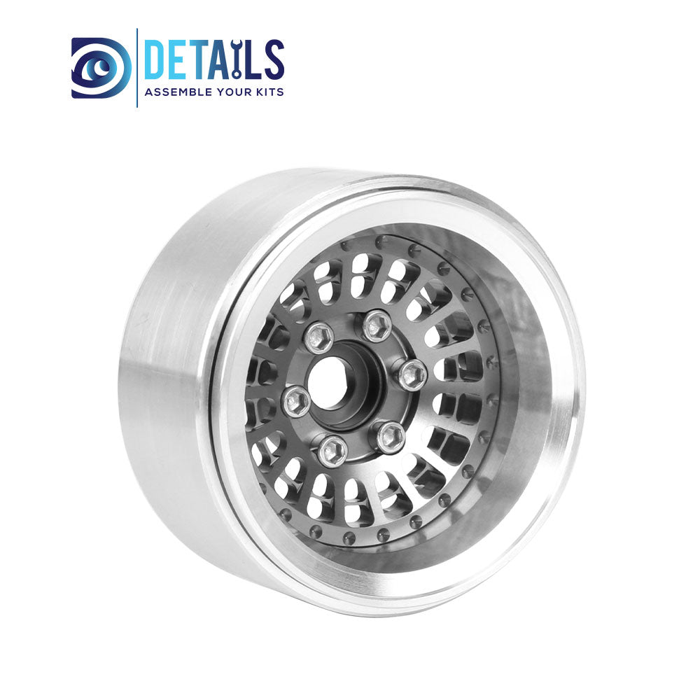 Offset -10mm Aluminum 1.9" Beadlock Wheel Rim for 1/10 RC Crawler SCX10 Pro TRX4 VS4-10 Gen8 TRX6 CAPRA 4pcs/set C