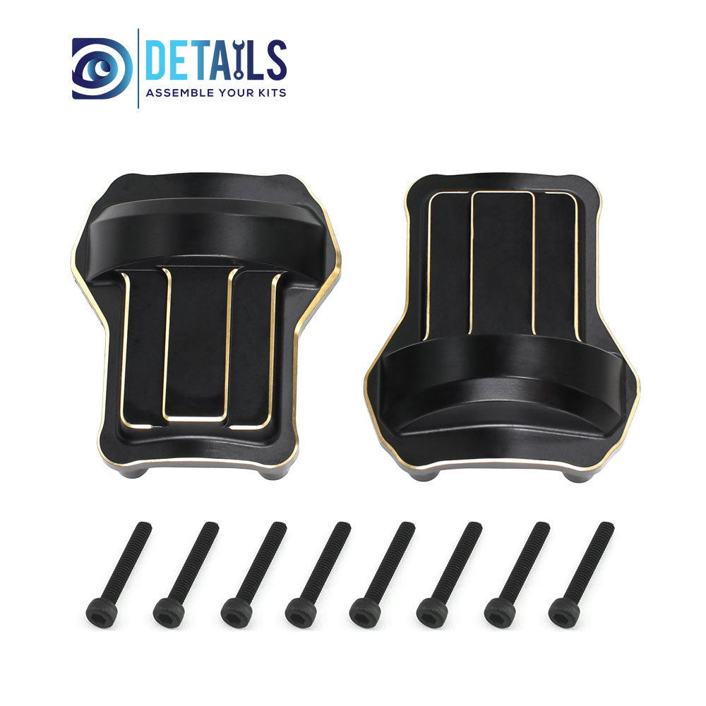 Brass Front Rear Axle Cover Housing Diff 2pcs for FMS 1/10 FCX10 K5 RC cars