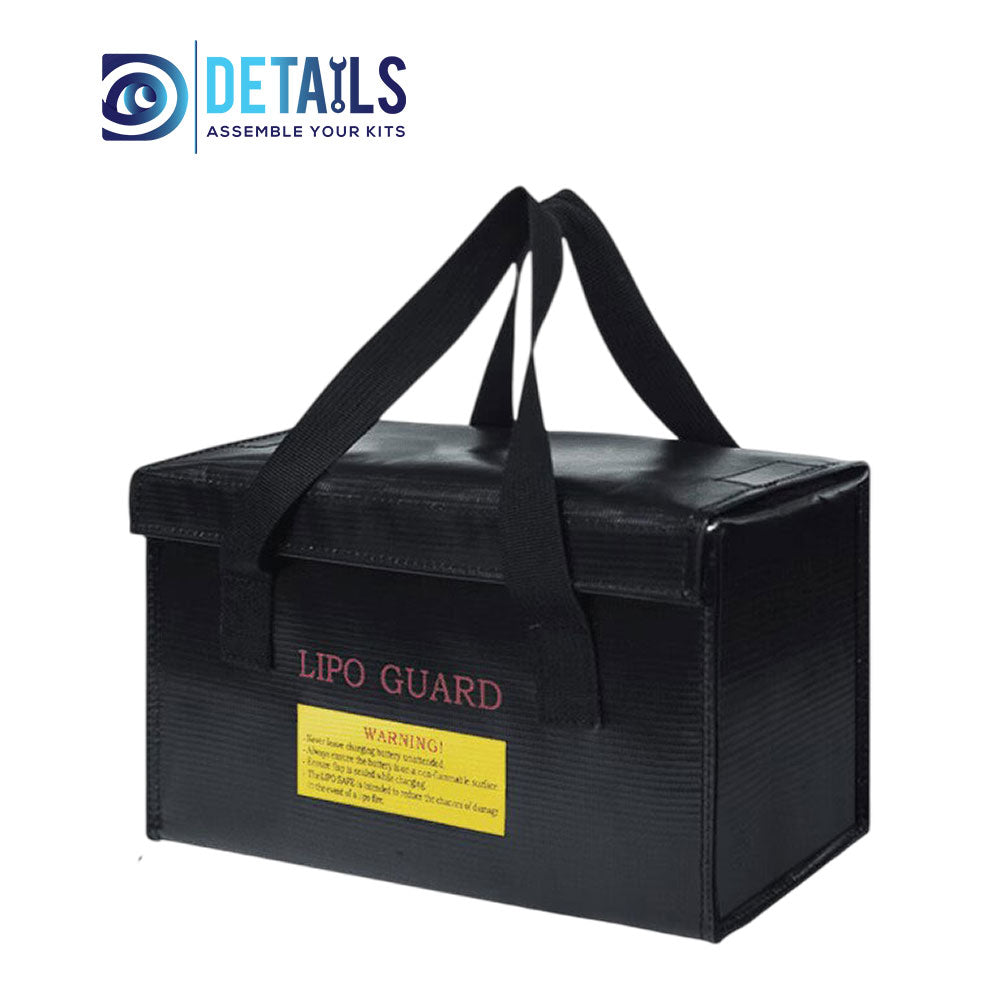 Fireproof Explosionproof Lipo Battery Safe Bag Black 260*130*150mm