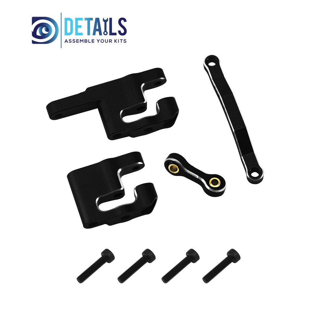 Aluminum Steering Set Steering&amp;Rods Set For ARRMA 1/18 GRANITE GROM Upgrade Parts 4pcs