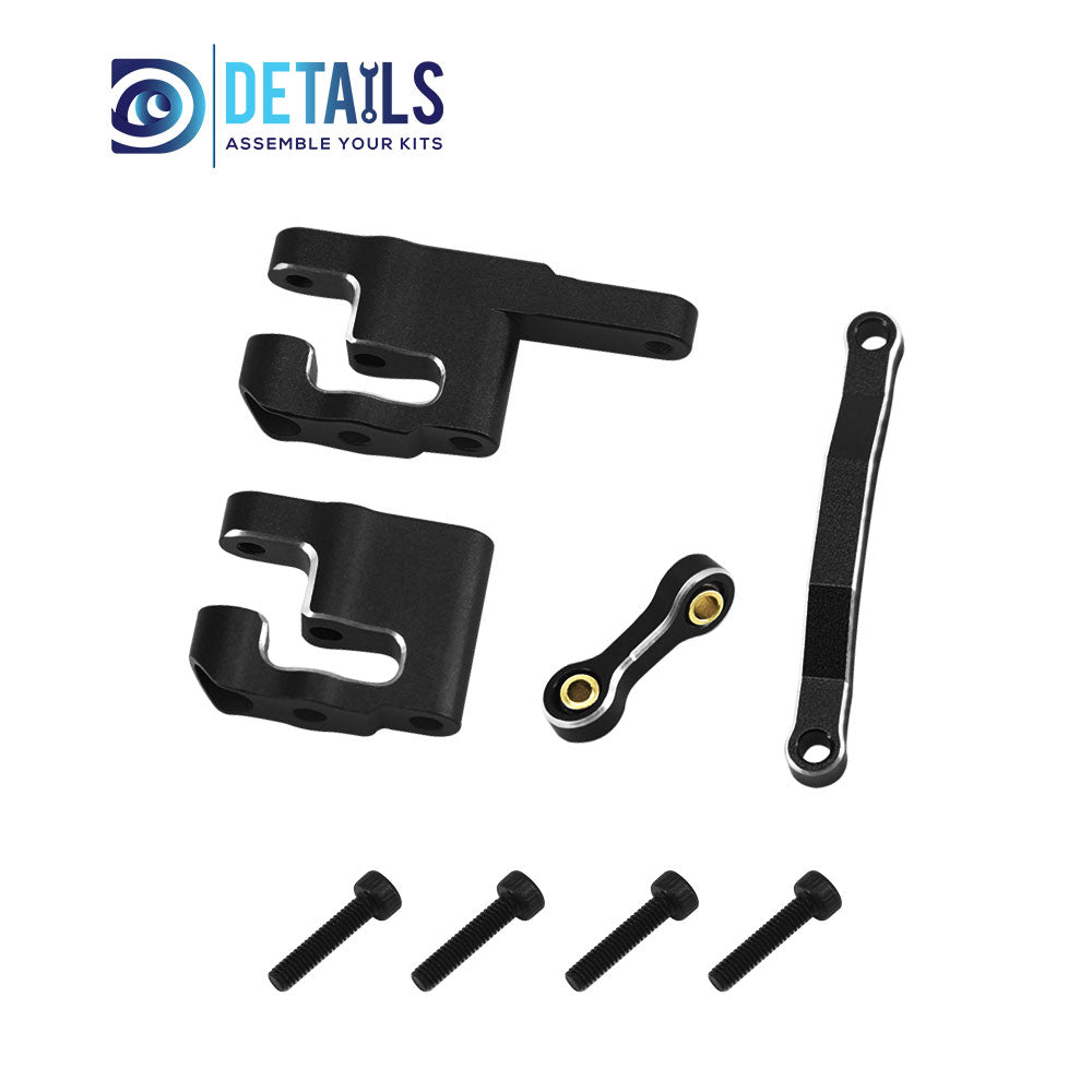 Aluminum Steering Set Steering&amp;Rods Set For ARRMA 1/18 GRANITE GROM Upgrade Parts 4pcs