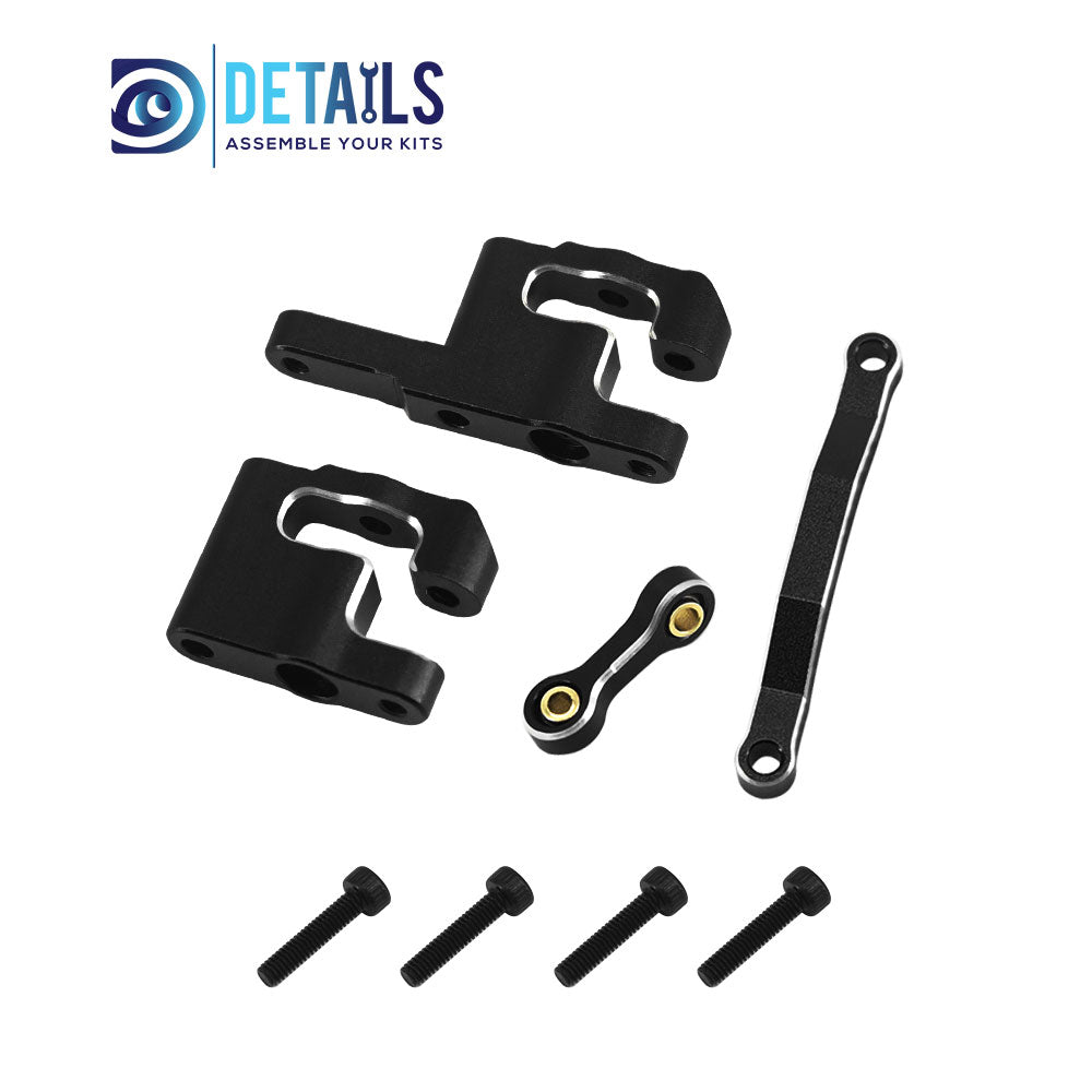 Aluminum Steering Set Steering&amp;Rods Set For ARRMA 1/18 GRANITE GROM Upgrade Parts 4pcs