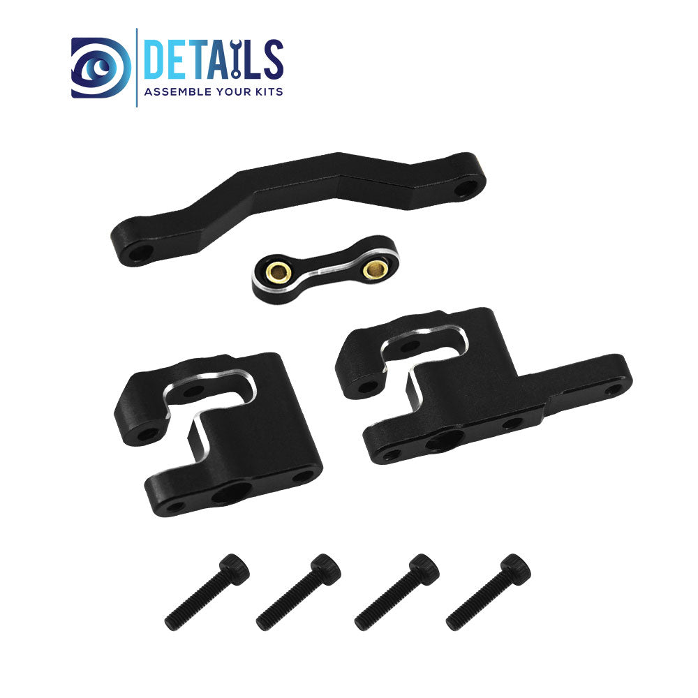Aluminum Steering Set Steering&Rods Set For ARRMA 1/18 MOJAVE GRANITE GROM Upgrade Parts 4pcs