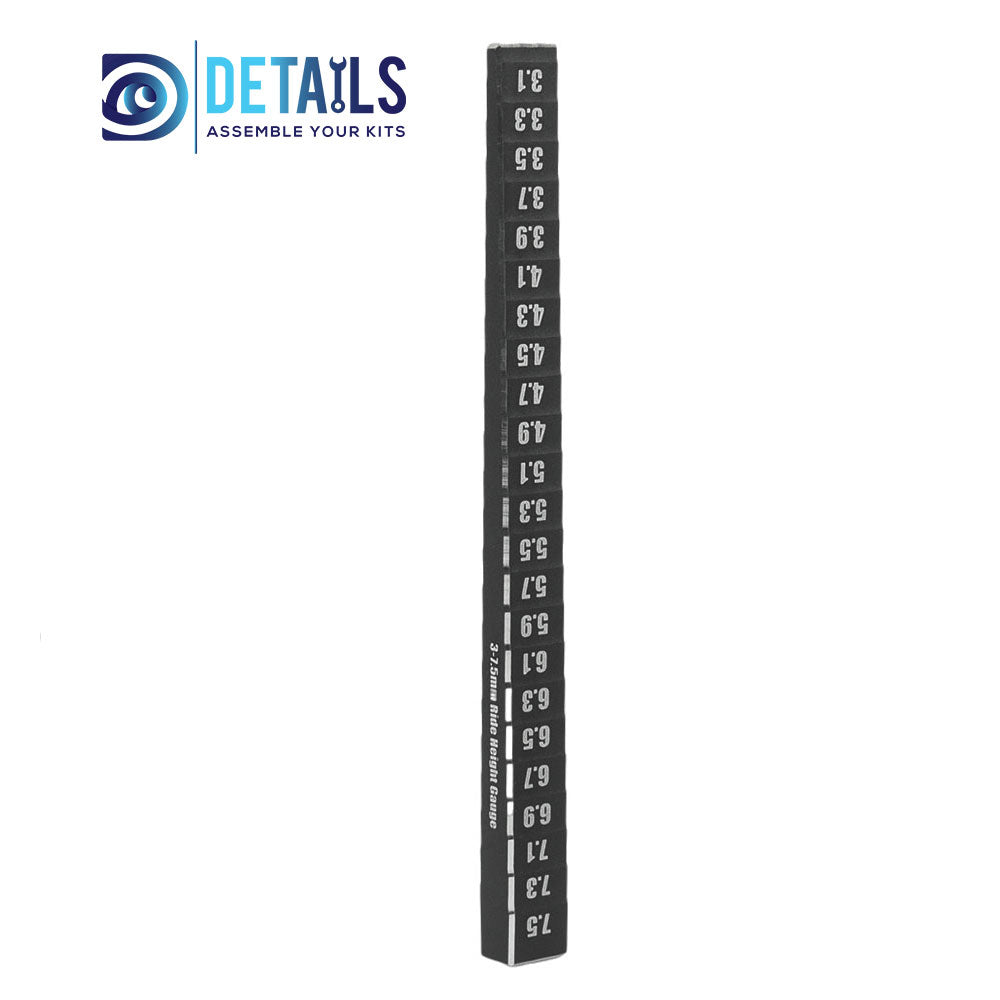 RC Car Tool 10mm Ride Height Droop Gauge Adjuster Ruler Measuring for RC On-Road Drift 3.0-7.4mm