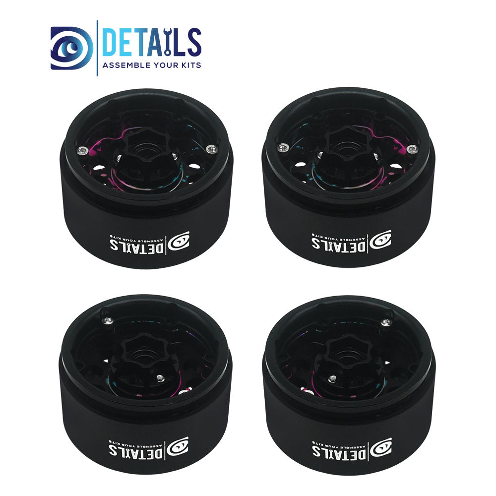 1.9" Rainbow Colored Beadlock Wheel Rim Aluminum Wheel for SCX10 TRX4 90046 1/10 cars