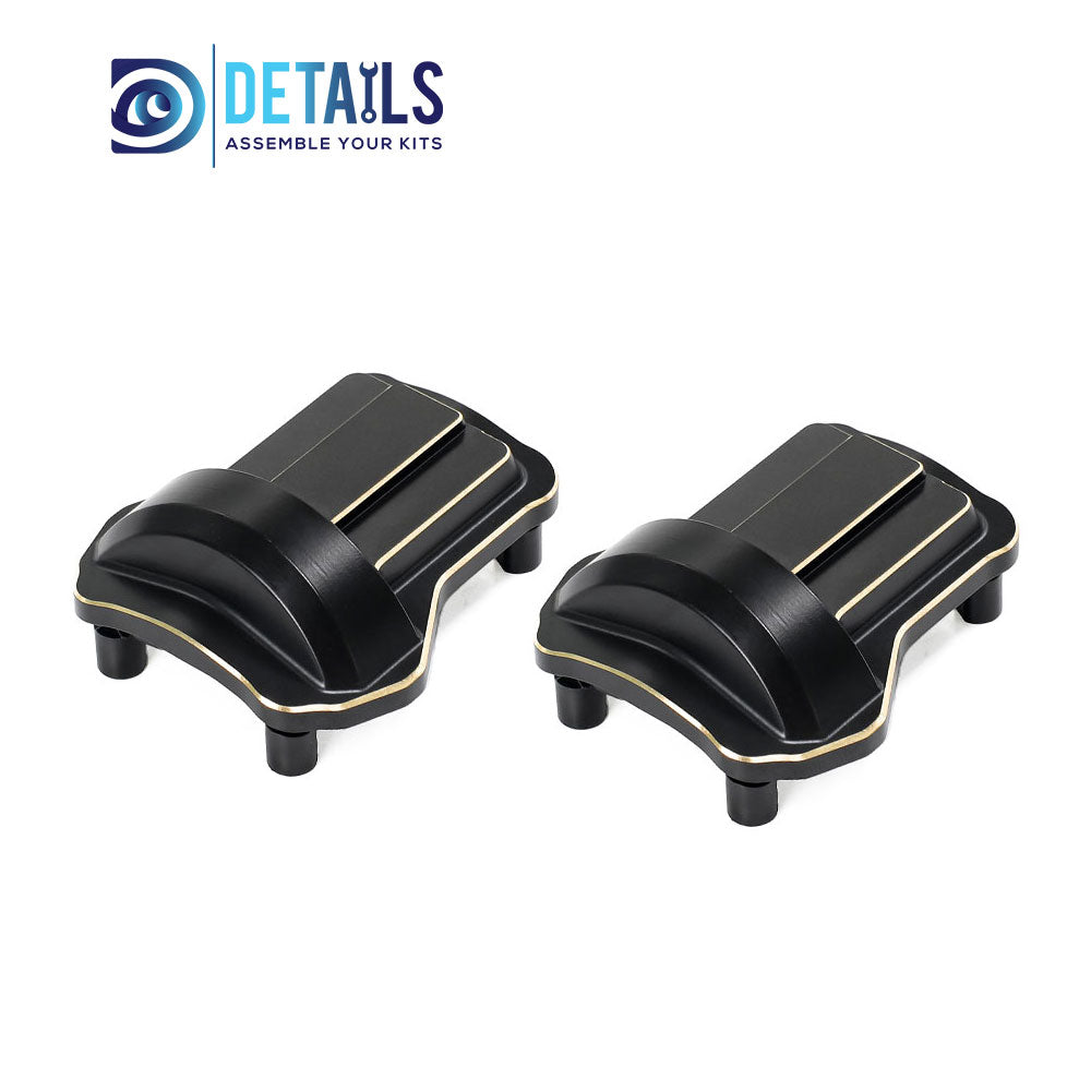 Brass Front Rear Axle Cover Housing Diff 2pcs for FMS 1/10 FCX10 K5 RC cars