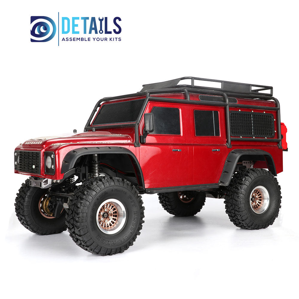 Offset -10mm Aluminum 1.9" Beadlock Wheel Rim for 1/10 RC Crawler SCX10 Pro TRX4 VS4-10 Gen8 TRX6 CAPRA 4pcs/set C