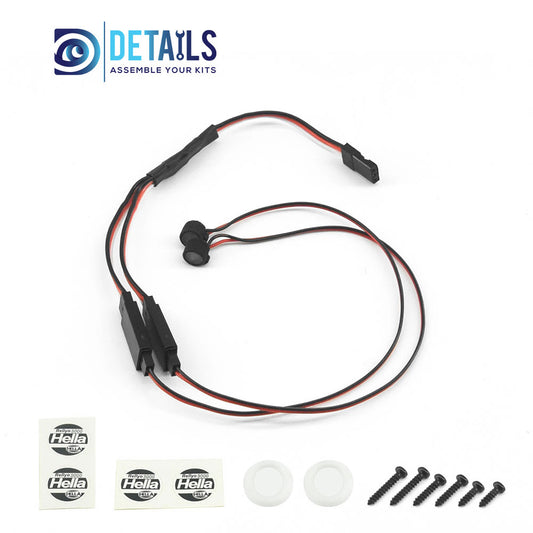 Hobby Details LED RC lights Round lamp 2 lamp for 1/18 TRX4M car