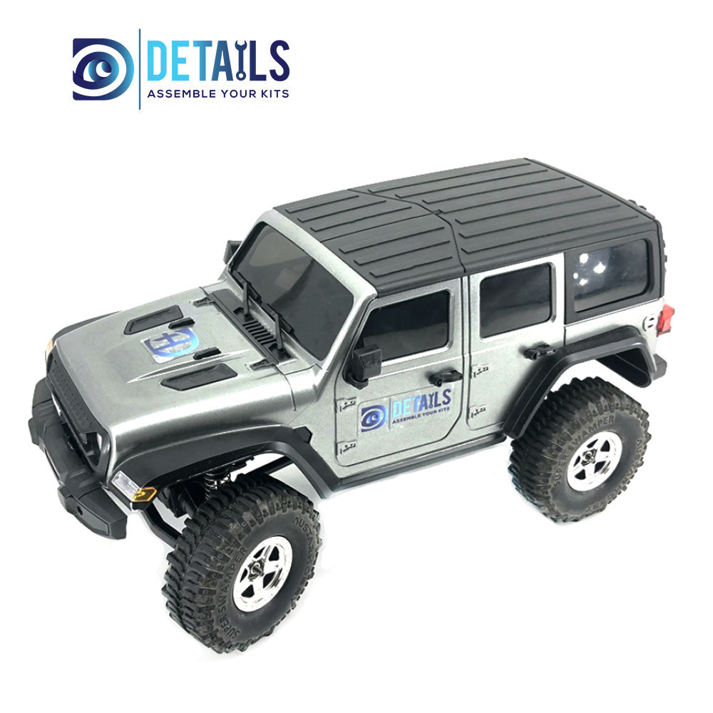 Hobby Details Brand 1/18 Multiple lights remote control 4X4 scale RTR RC Crawler Car (include shipping cost) A:Silver B:Orange