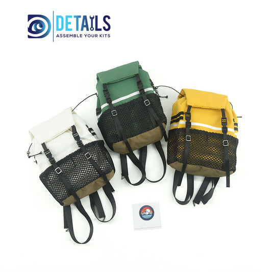 Hobby Details 1/10 Scale Piece Backpack Storage Bag Decoration for SCX10 TRX4 RC Crawler Car