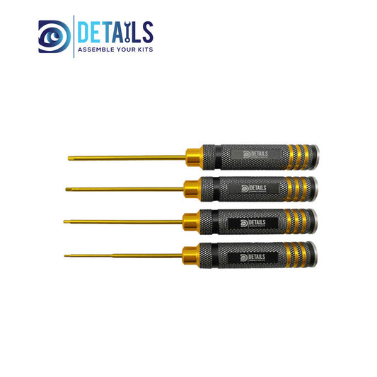 Classic Allen Wrench Set - B Black Gold 4pcs