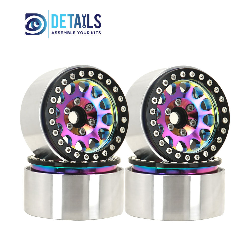 1.9" Aluminum Beadlock Crawler Wheels Dazzling colour 4pcs/set