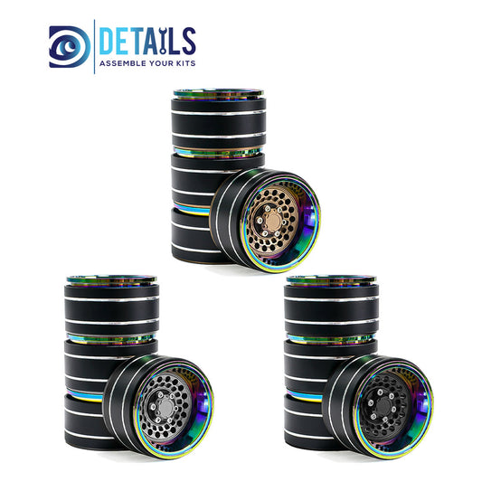 Hobby Details 1.9" Aluminum Crawler Wheels Dazzling colour 4pcs/set A:Copper B:Titanium C:Black