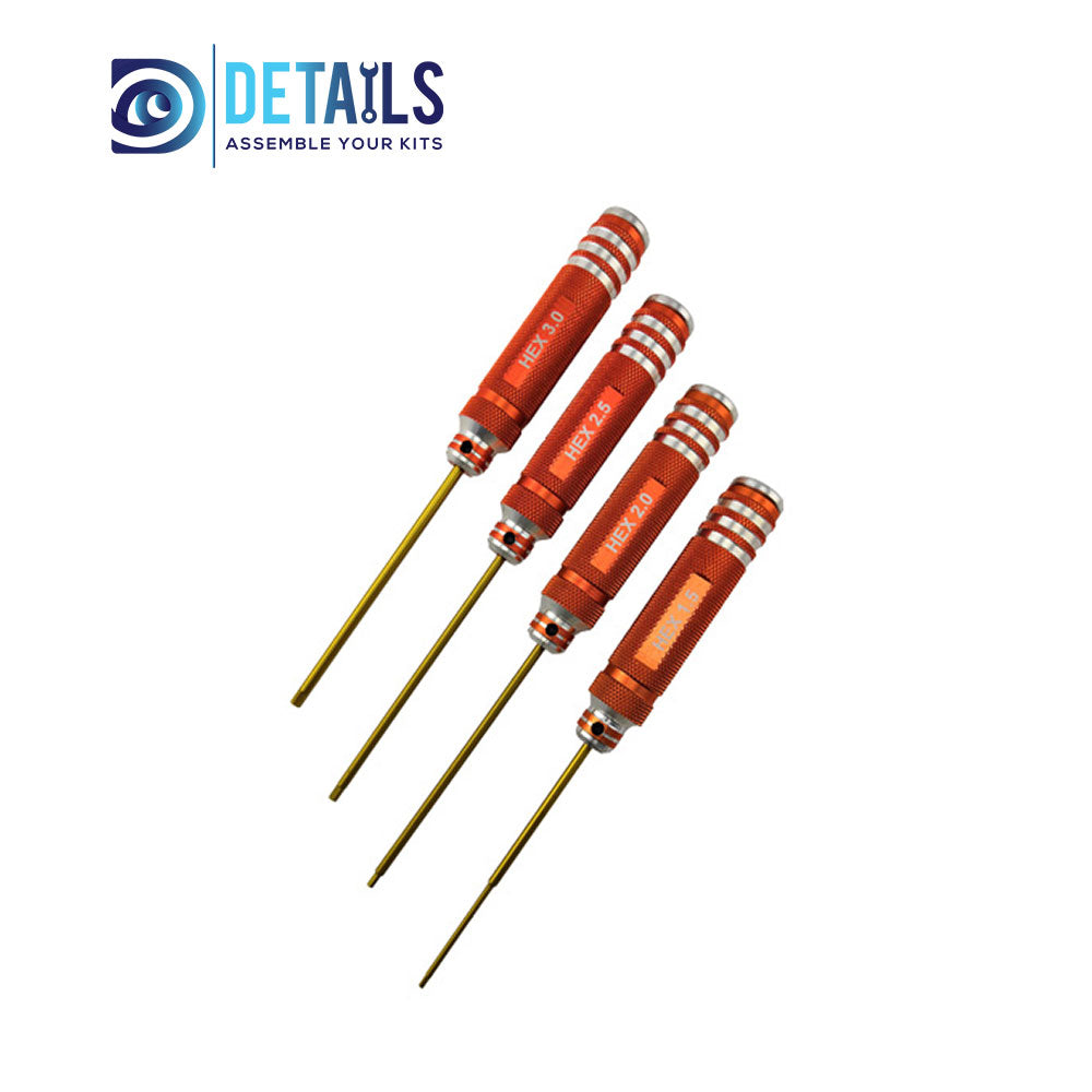 Classic Allen Wrench Set - Orange 4pcs
