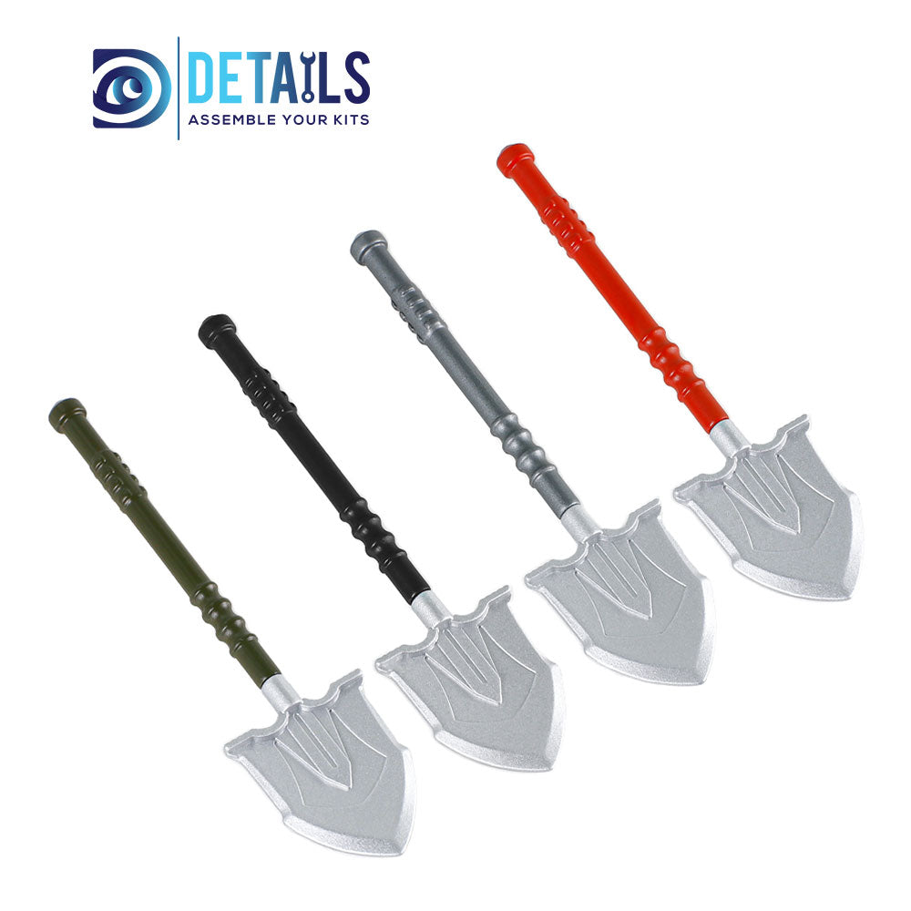 Hobby Details Model Shovel for RC Crawler A:Black B:Red C:Army Green D:Grey