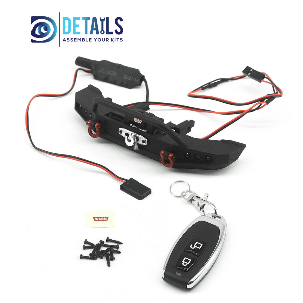 3D printing Front Bumper with Winch and Remote Controller for TRX4M 1/18 Ford Bronco