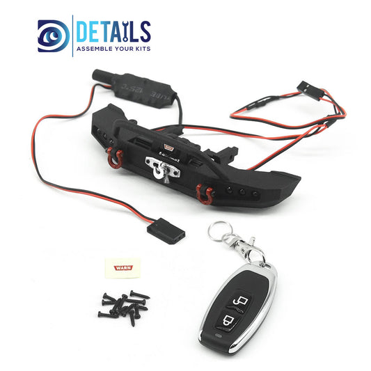 3D printing Front Bumper with Winch and Remote Controller for TRX4M 1/18 Ford Bronco