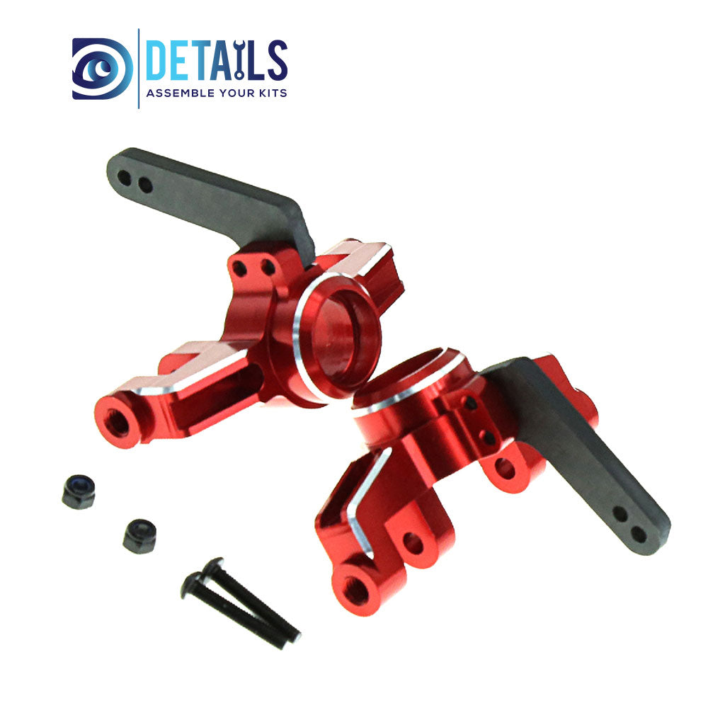 Aluminum and Carbon fiber Front Steering Knuckles for Arrma 1/8 Mojave/1:10 4x4 Kraton Upgrade Parts
