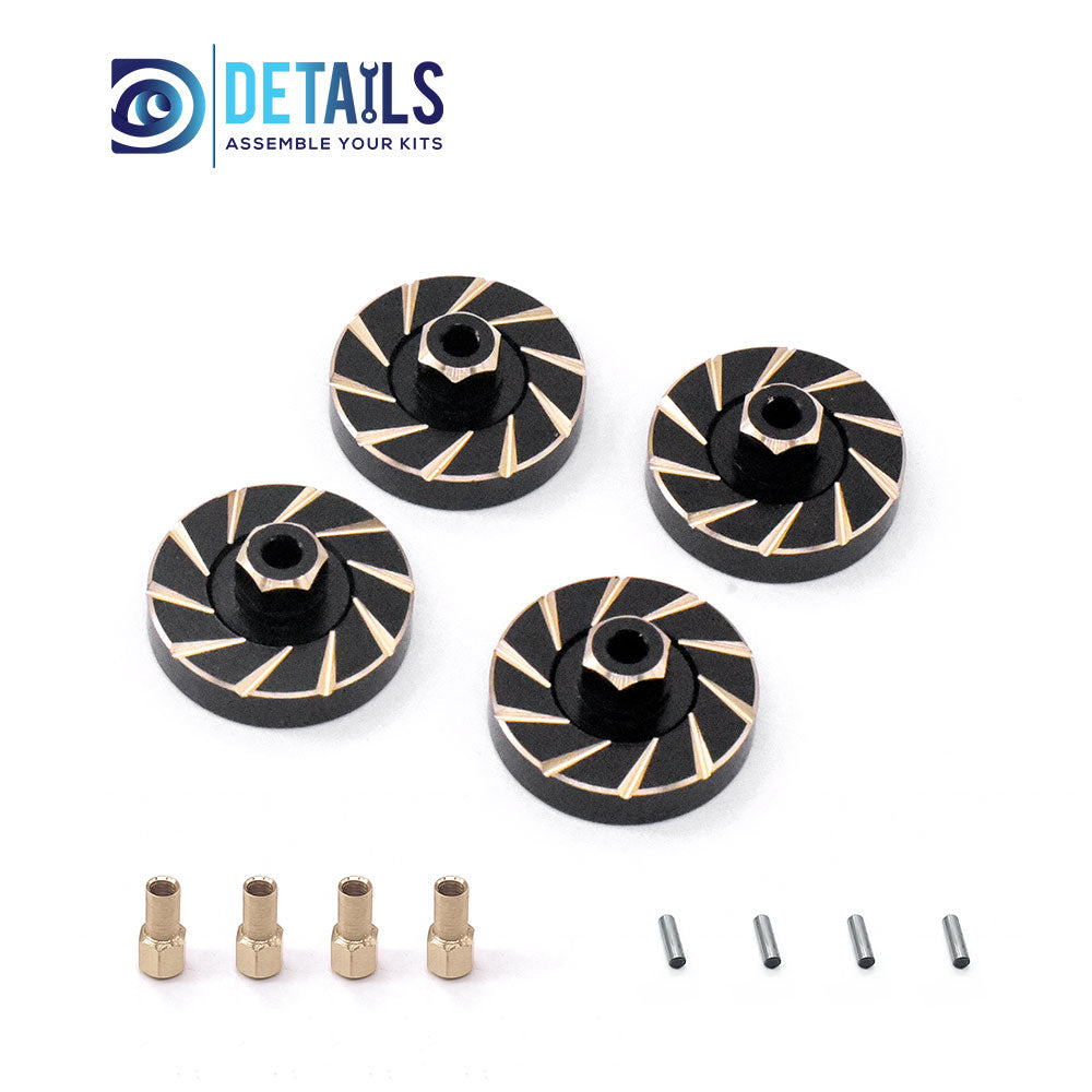 Brass Wheel Hex Counterweight 4pcs/set for TRX-4M 1/18 Car
