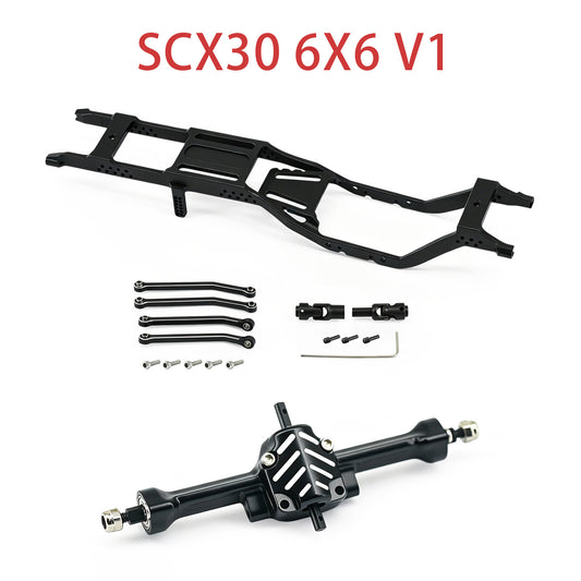 Hobbydetails SCX30 6X6 Metal Parts Aluminum Set