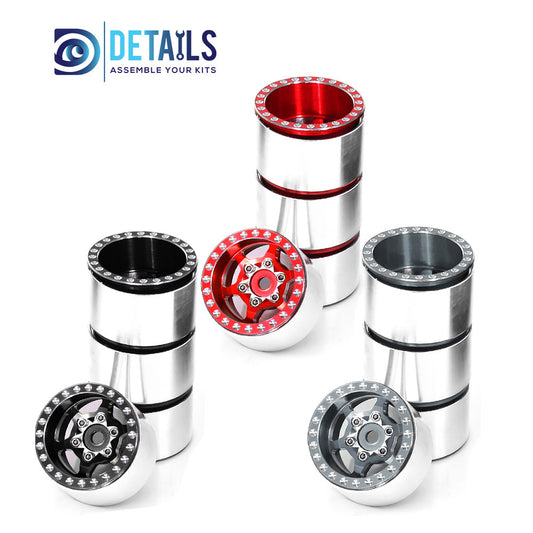 1.0" Aluminum Crawler Wheels For SCX24 TRX4M 4pcs/set