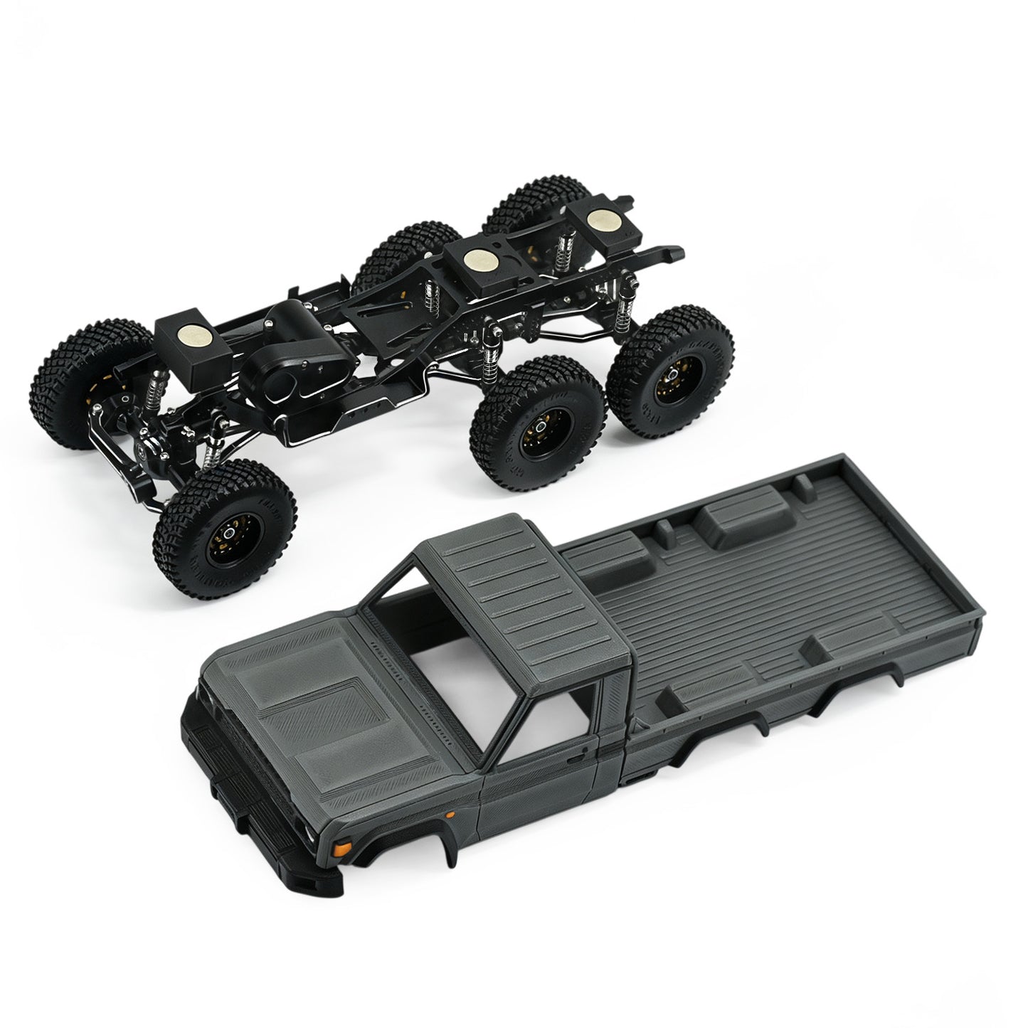 Hobbydetails SCX30 6X6 Metal Parts Aluminum Set
