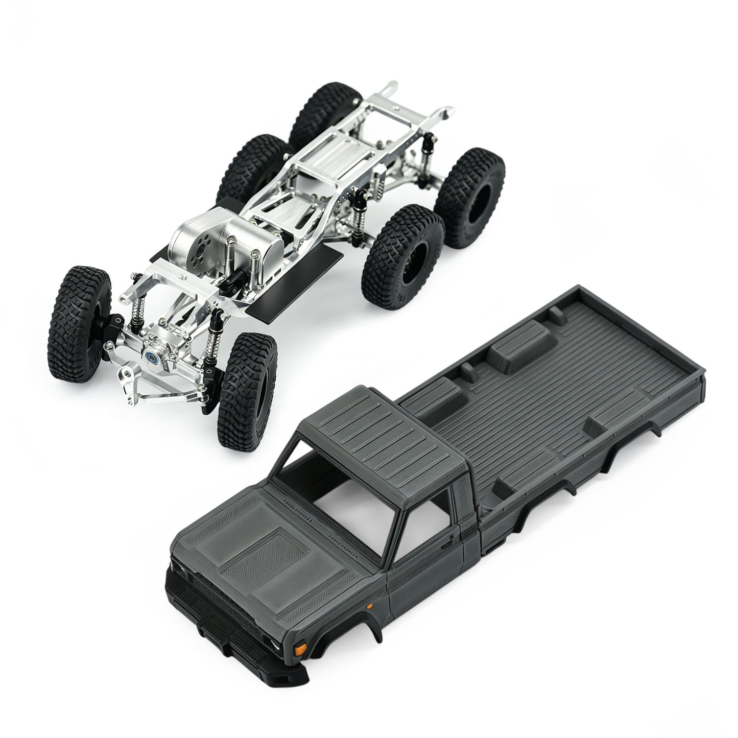 Hobbydetails SCX30 6X6 Metal Parts Aluminum Set