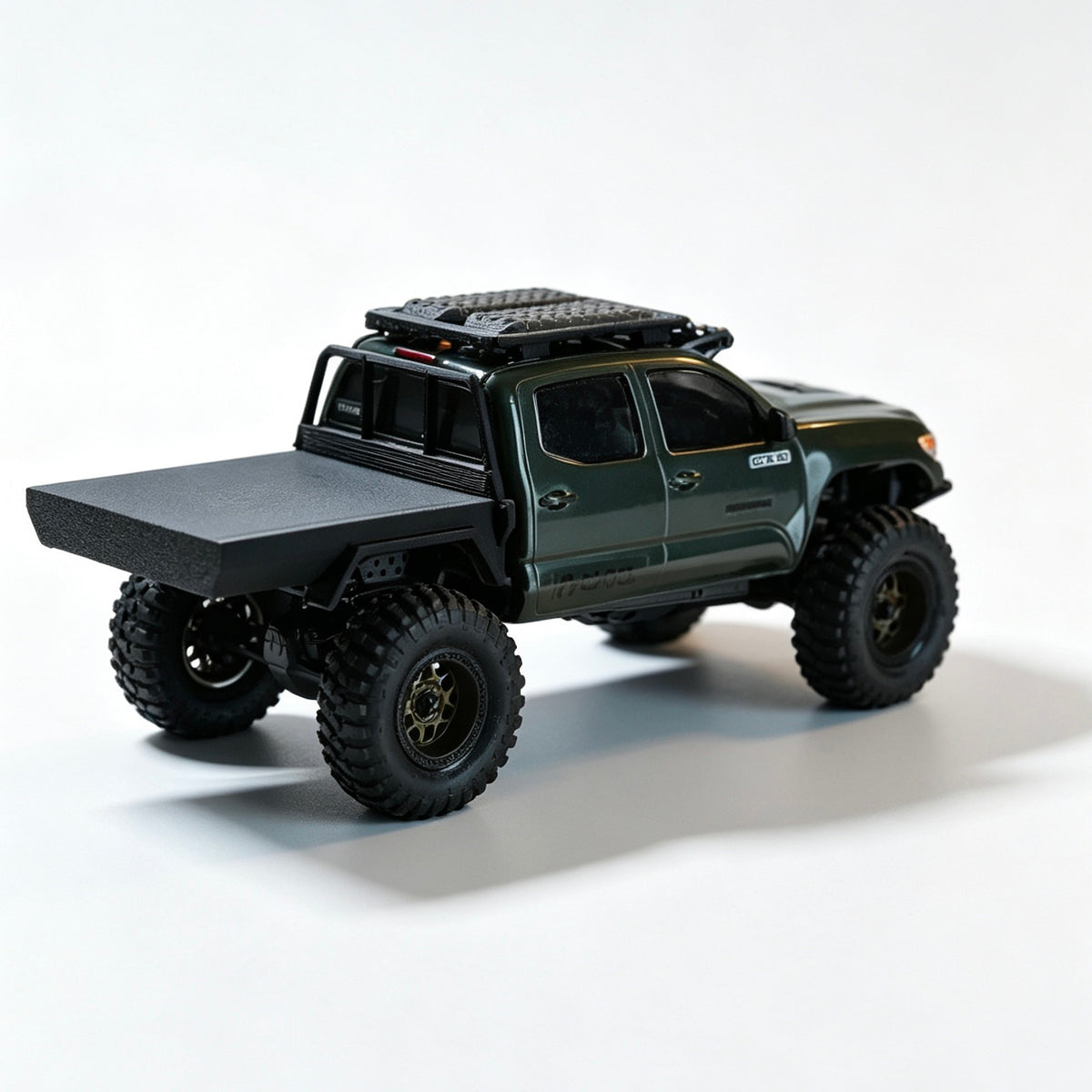 Hobbydetails 1/30 Toyota Classic UV Sticker/Topper Camper Shell/Body Mount Tire Wheel Set  for SCX30 Tacoma Cars
