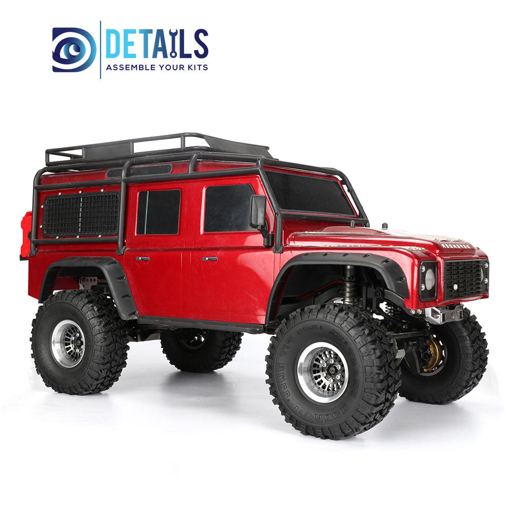 Offset -10mm Aluminum 1.9" Beadlock Wheel Rim for 1/10 RC Crawler SCX10 Pro TRX4 VS4-10 Gen8 TRX6 CAPRA 4pcs/set C