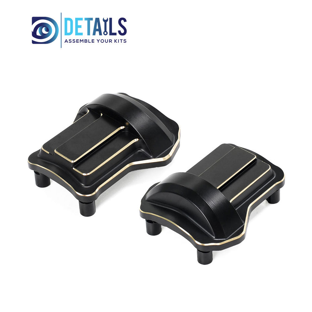 Brass Front Rear Axle Cover Housing Diff 2pcs for FMS 1/10 FCX10 K5 RC cars