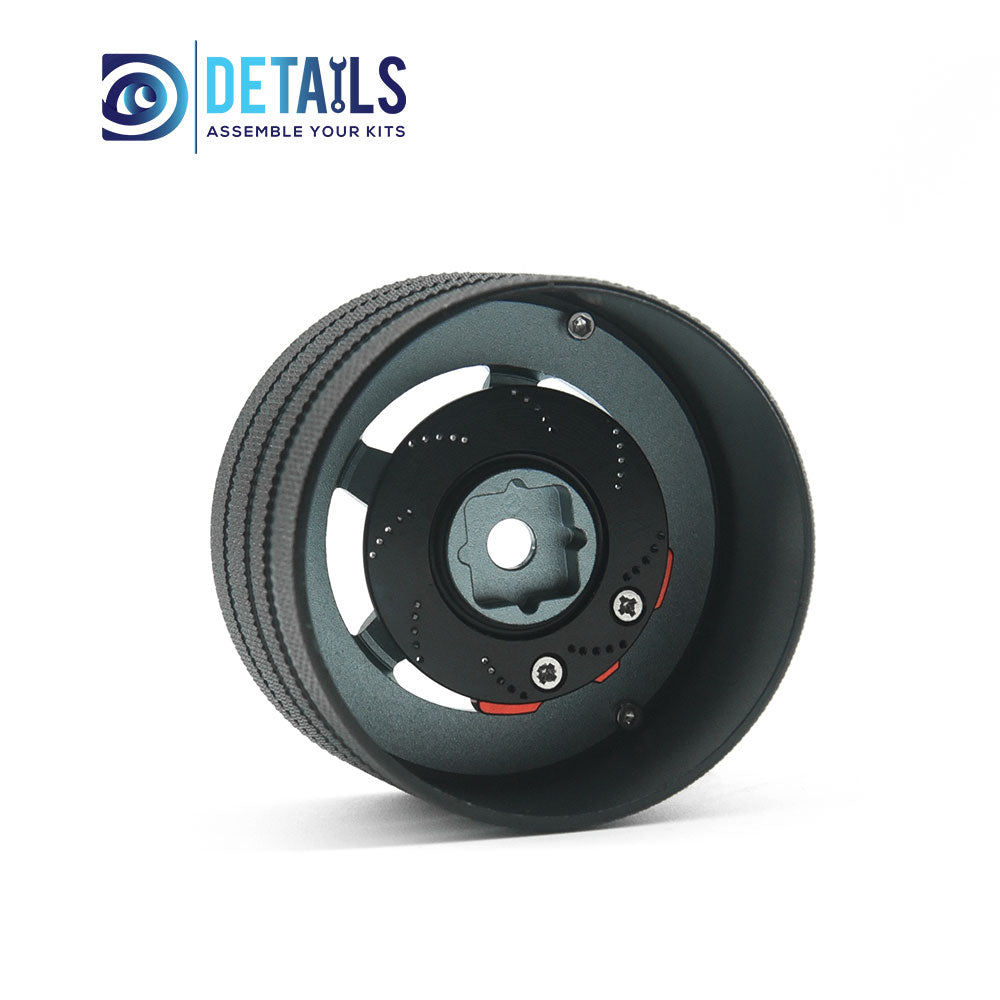 DTEL01038 Aluminum RC Transmitter Steering Handwheel for Sanwa/ Futaba/NB4/ 7PX/X9  Blue