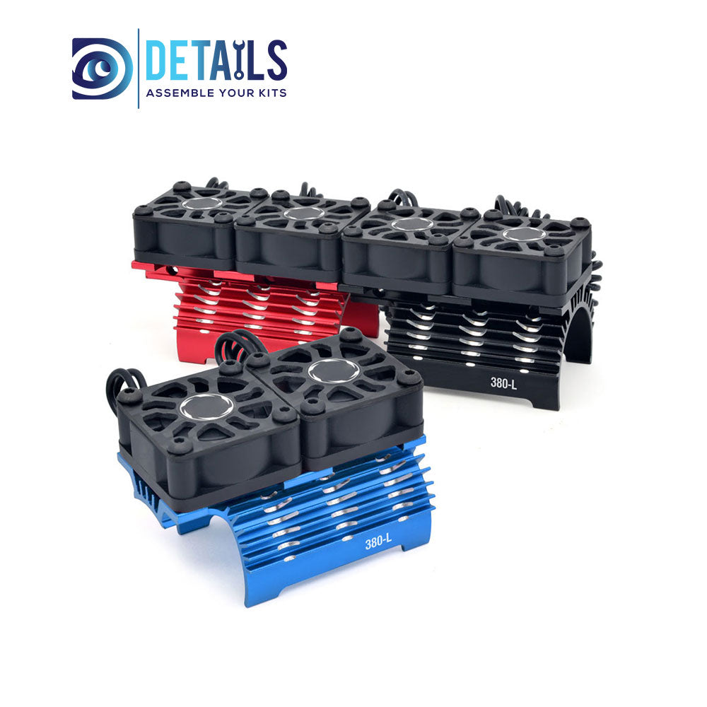 Hobby Details 28/29mm RC Car Twins Motor Cooling Fan with Heatsink 32000RPM(380-L)