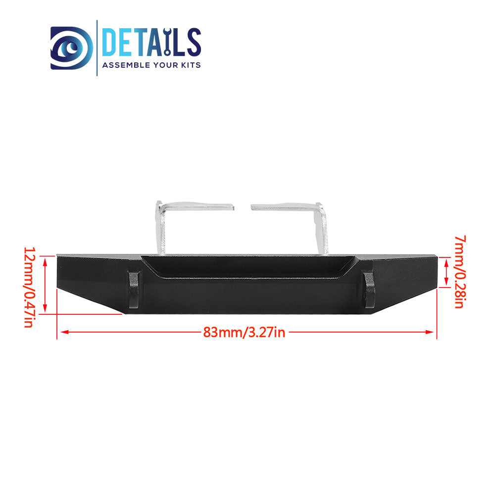 Aluminum CNC Classic Rear  Bumper for TRX4M 1/18 Land Rover Defender