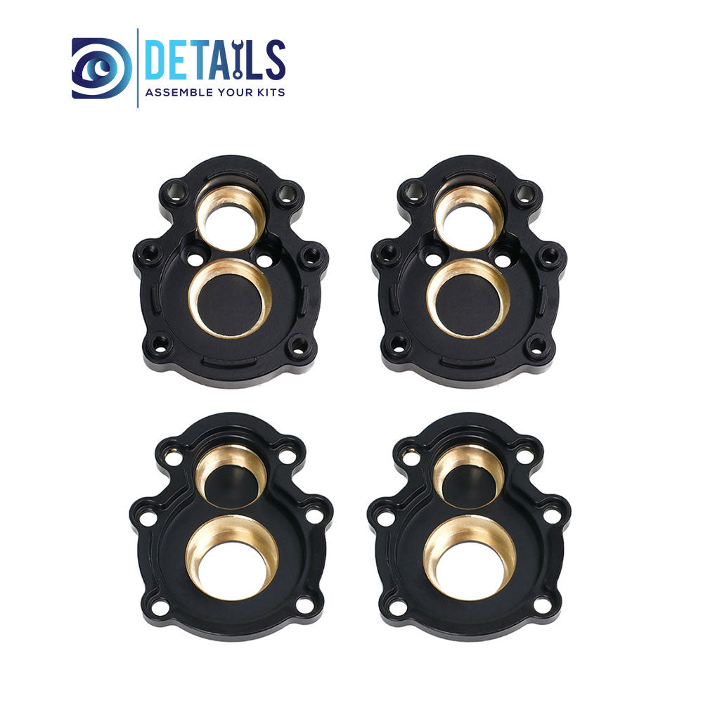 Brass Rear Axle Knuckle Portal Cover Weight for FMS 1/10 FCX10 K5 RC cars