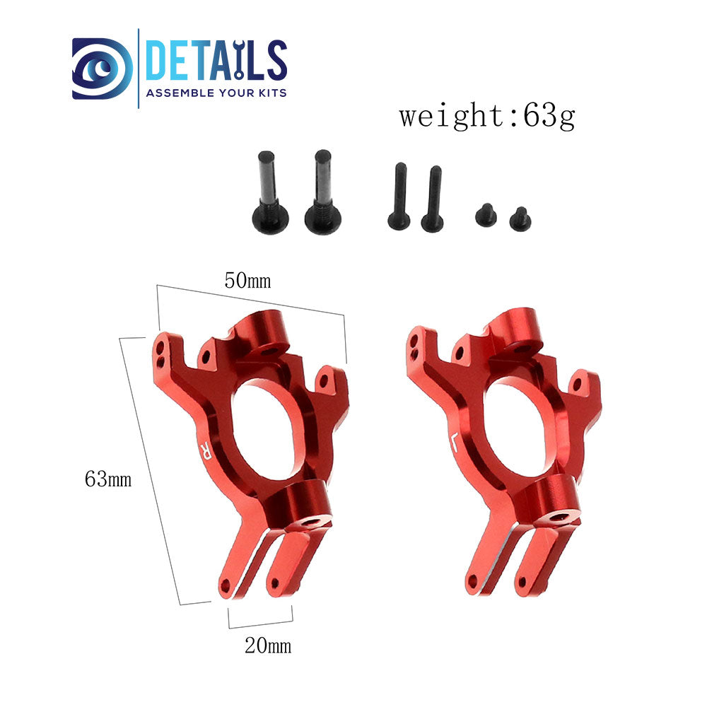 Aluminum Front C Hub for Arrma 1/8 Mojave/1:10 4x4 Kraton Upgrade Parts