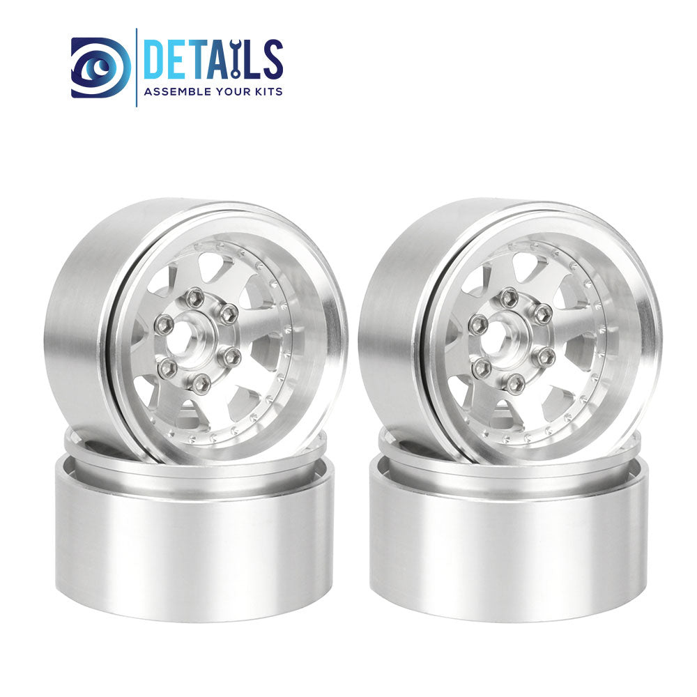 Offset -10mm Aluminum 1.9" Beadlock Wheel Rim for 1/10 RC Crawler SCX10 Pro TRX4 VS4-10 Gen8 TRX6 CAPRA  A