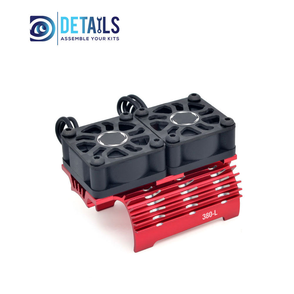 Hobby Details 28/29mm RC Car Twins Motor Cooling Fan with Heatsink 32000RPM(380-L)
