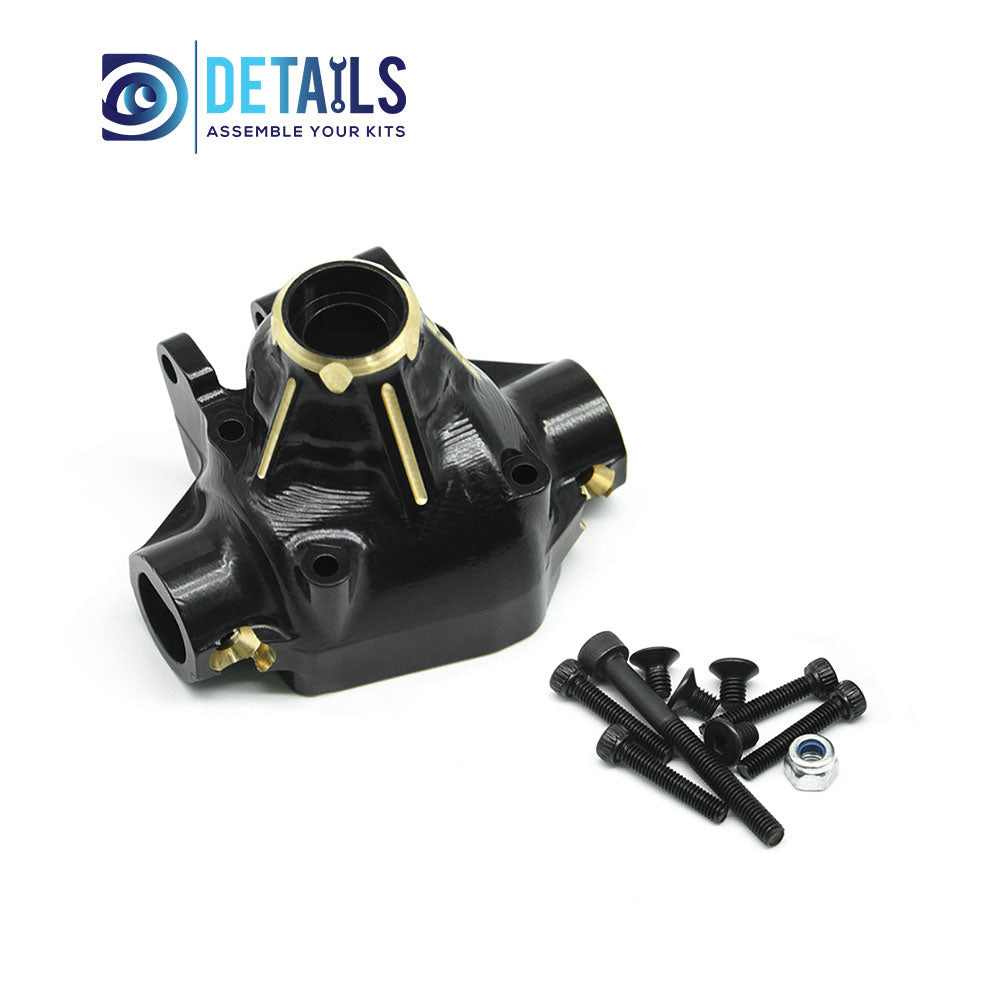Brass Black Coating Rear Axle Center Housing for Axial SCX10 PRO 1/10 RC Crawler Car