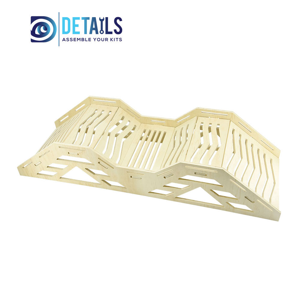 High Density RC  Crawler Wood Board Tracks 5 layers Hardened Thickness E Style