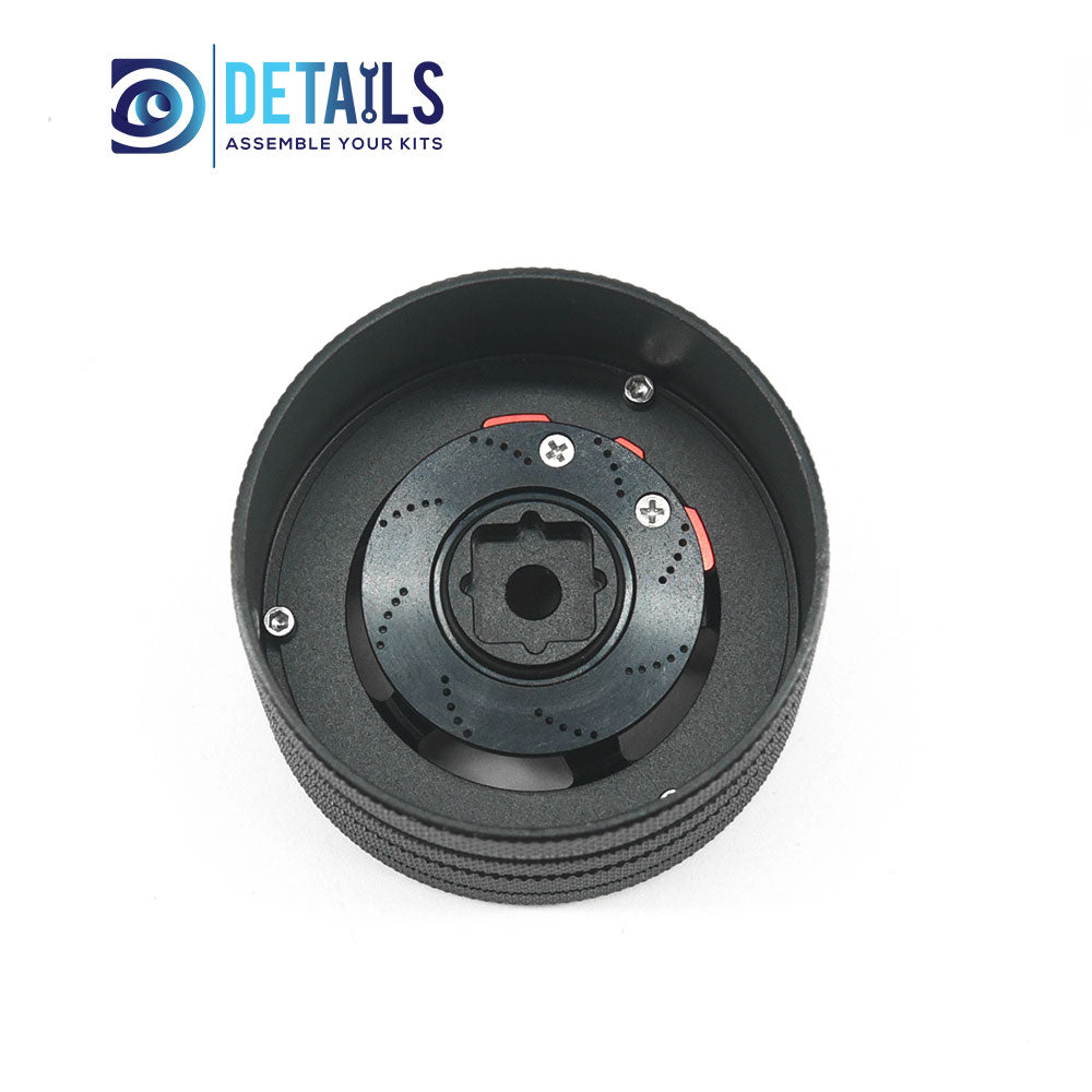 DTEL01038 Aluminum RC Transmitter Steering Handwheel for Sanwa/ Futaba/NB4/ 7PX/X9 Red