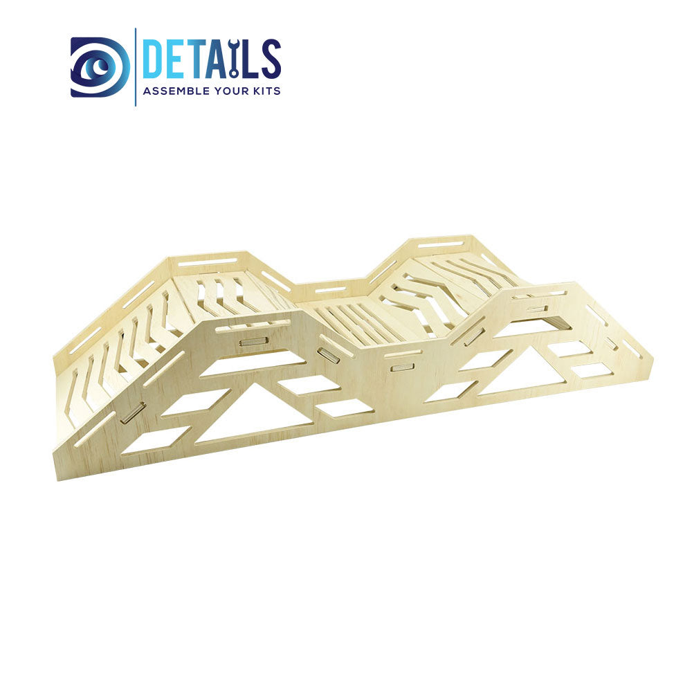 High Density RC  Crawler Wood Board Tracks 5 layers Hardened Thickness E Style