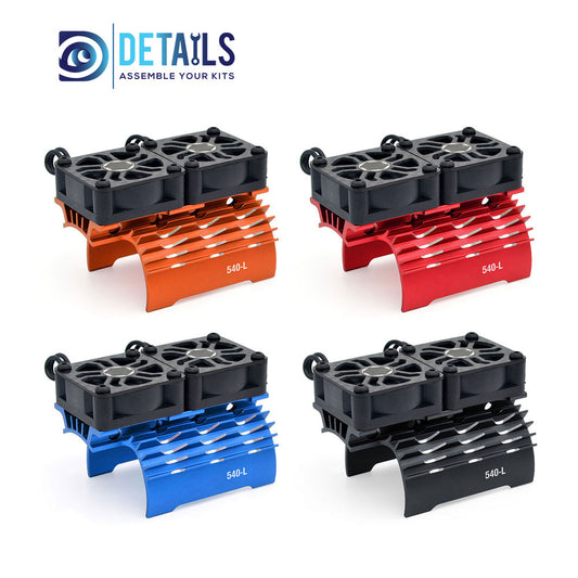 Hobby Details 36mm RC Car Twins Motor Cooling Fan with Heatsink 28000RPM(540-L)
