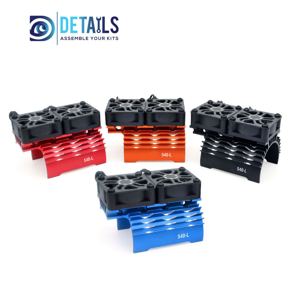 Hobby Details 36mm RC Car Twins Motor Cooling Fan with Heatsink 28000RPM(540-L)