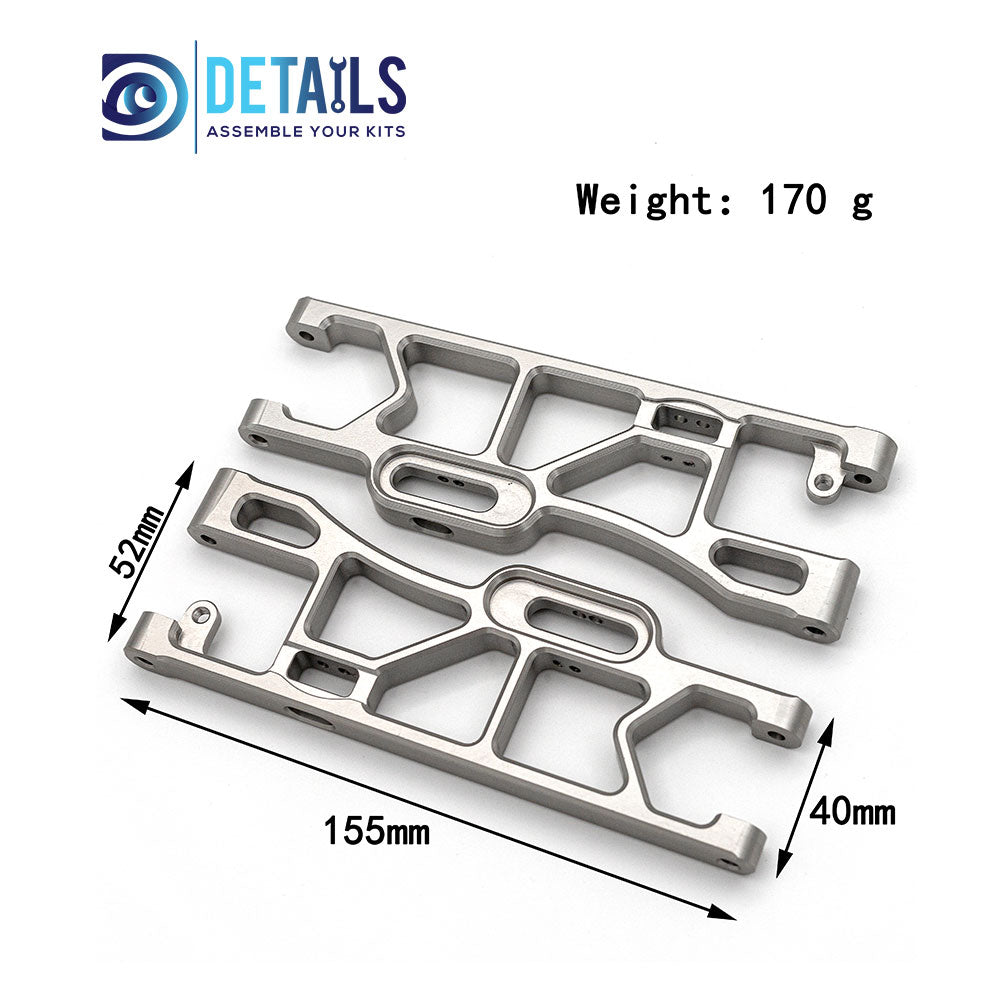 Aluminum Rear Lower Suspension Arms for Team Corally Kronos XP 6S XTR 1/8 RC Car Upgrades Parts
